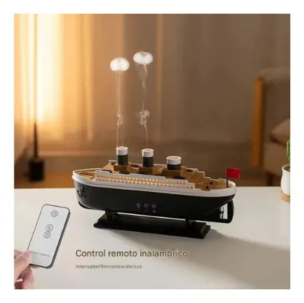 Humidificador Difusor Barco Titanic Caqui
