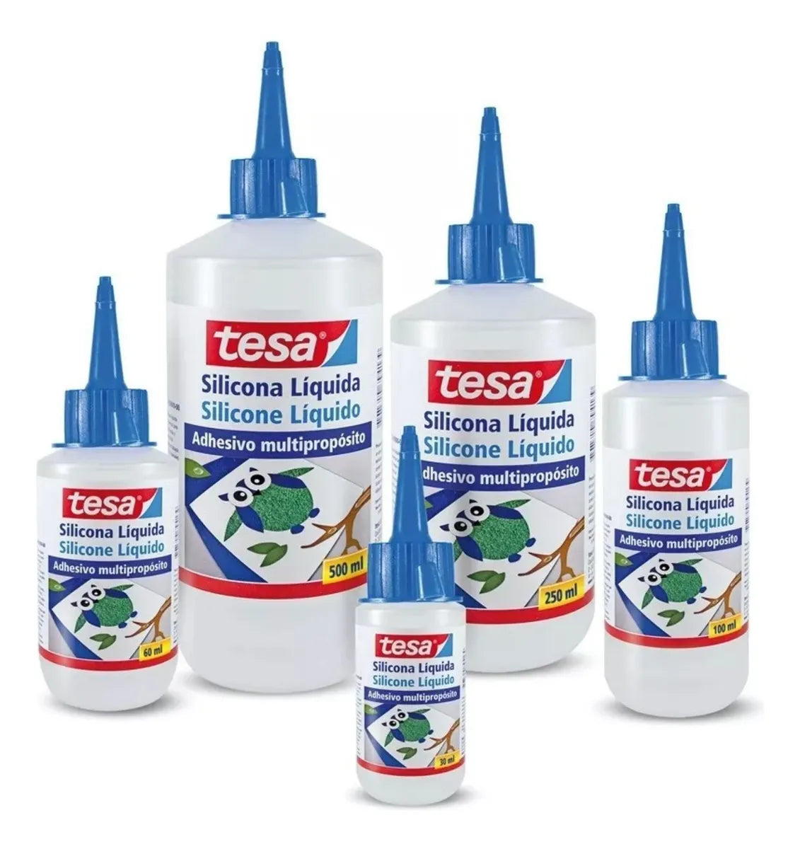 Silicona Liquida Tesa 500ml *5 Unidades Transparente