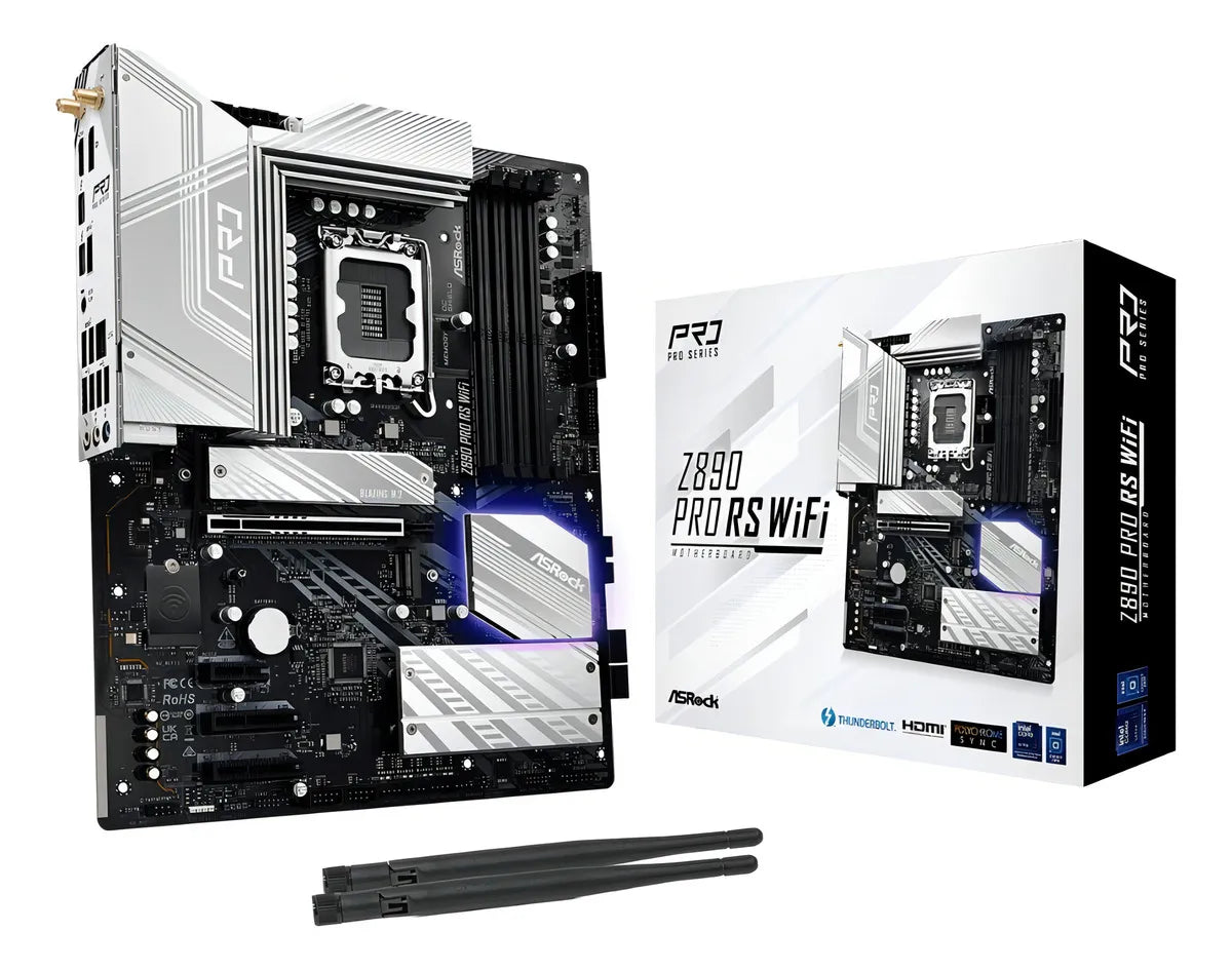 Motherboard Lga1851 14 Gen Asrock Z890 Pro Rs Wifi Intel Core Ultra