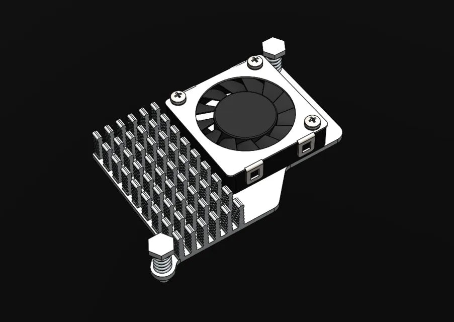 Disipador Con Ventilador Activo Para Raspberry Pi 5