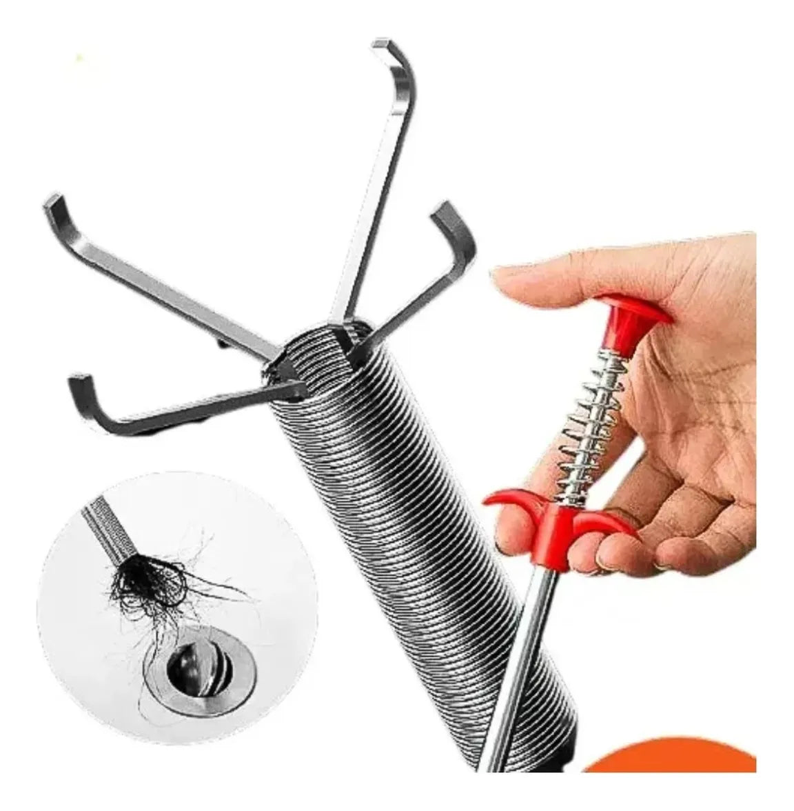 Sonda Destapa Caño Brazo Flexible Metálico 1.60mts Largo