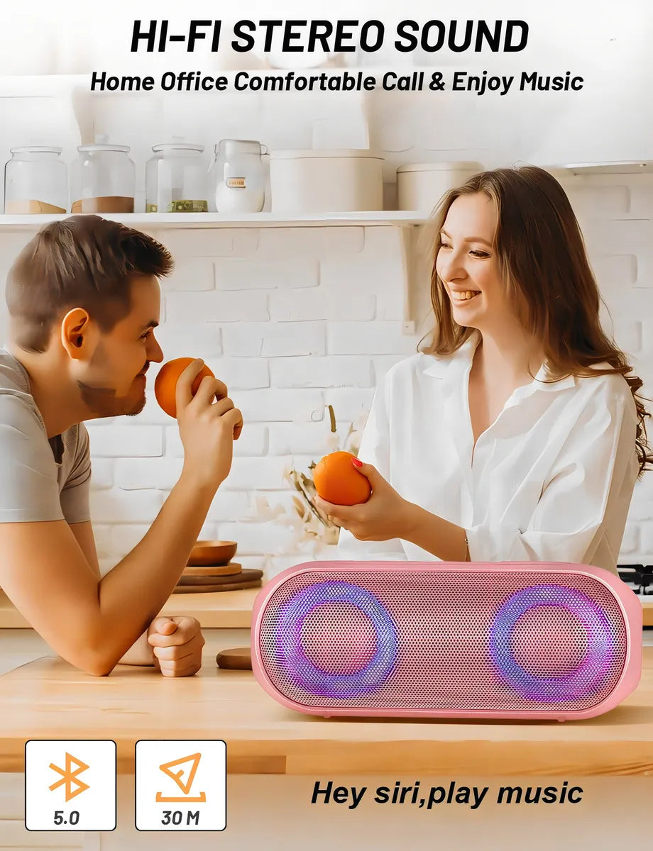 Notabrick Altavoces Bluetooth, Altavoces Portátiles Inalá Color Pink