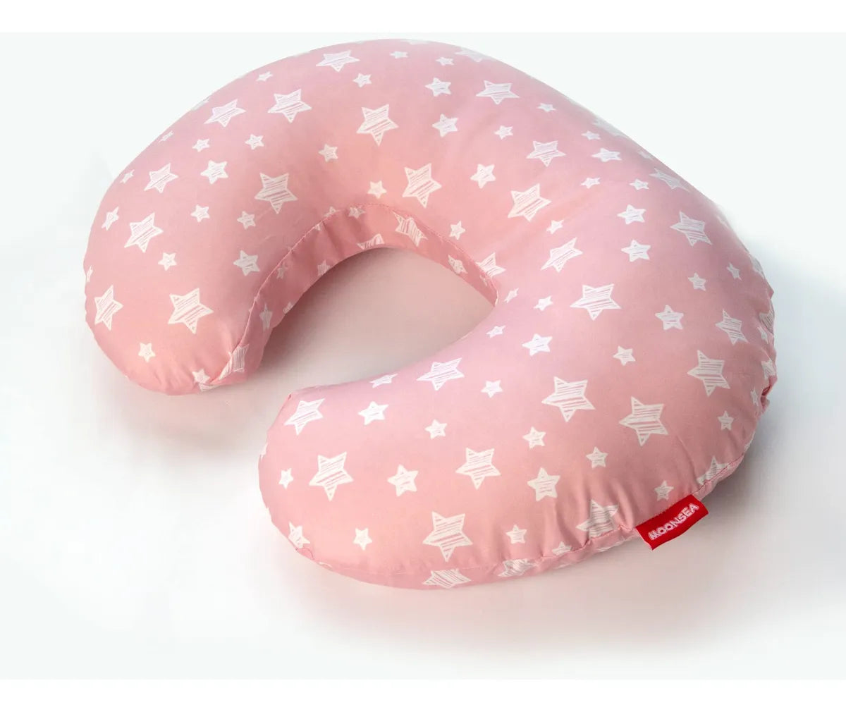 Funda De Almohada De Lactancia Rosa Con Estampado De Estrell