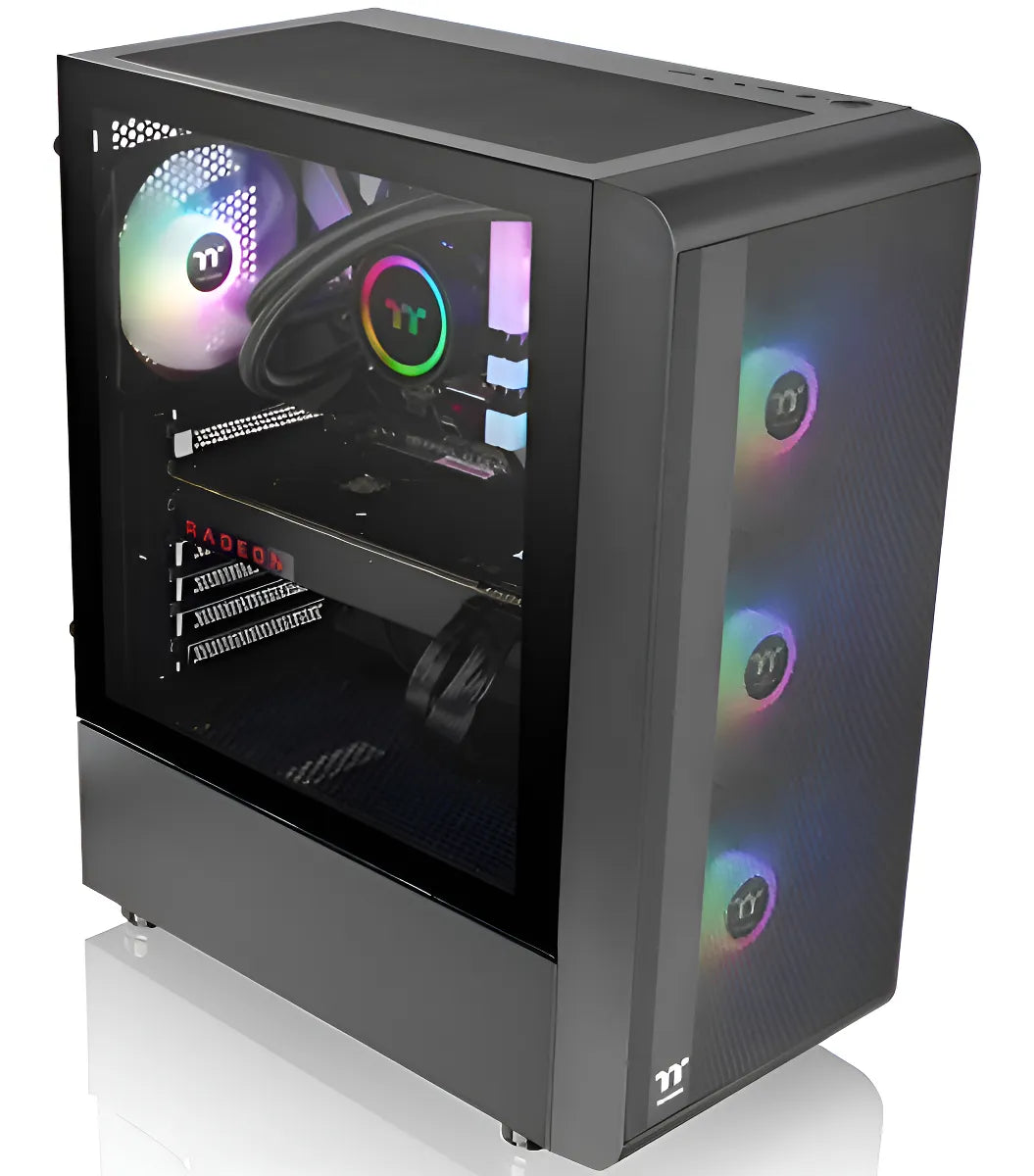 Gabinete Gamer Thermaltake S200 Tg Argb Black 3x120mm Rgb F