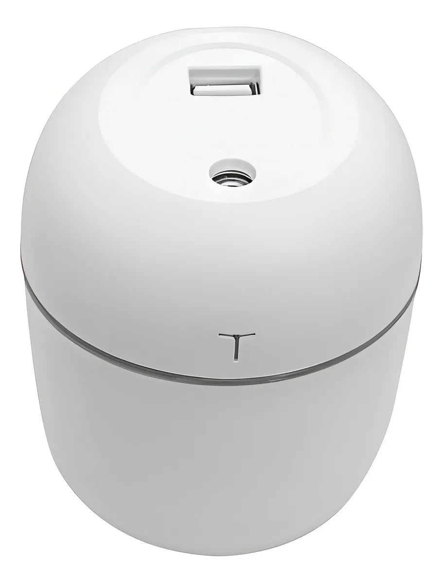 Mini humidificador de aire portátil, purificador USB, LED, 220 ml, color blanco