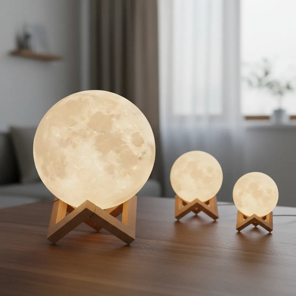 Humificador Difusor Aroma Lámpara Luna Luces Led Eléctrico - Segun Disponibilidad