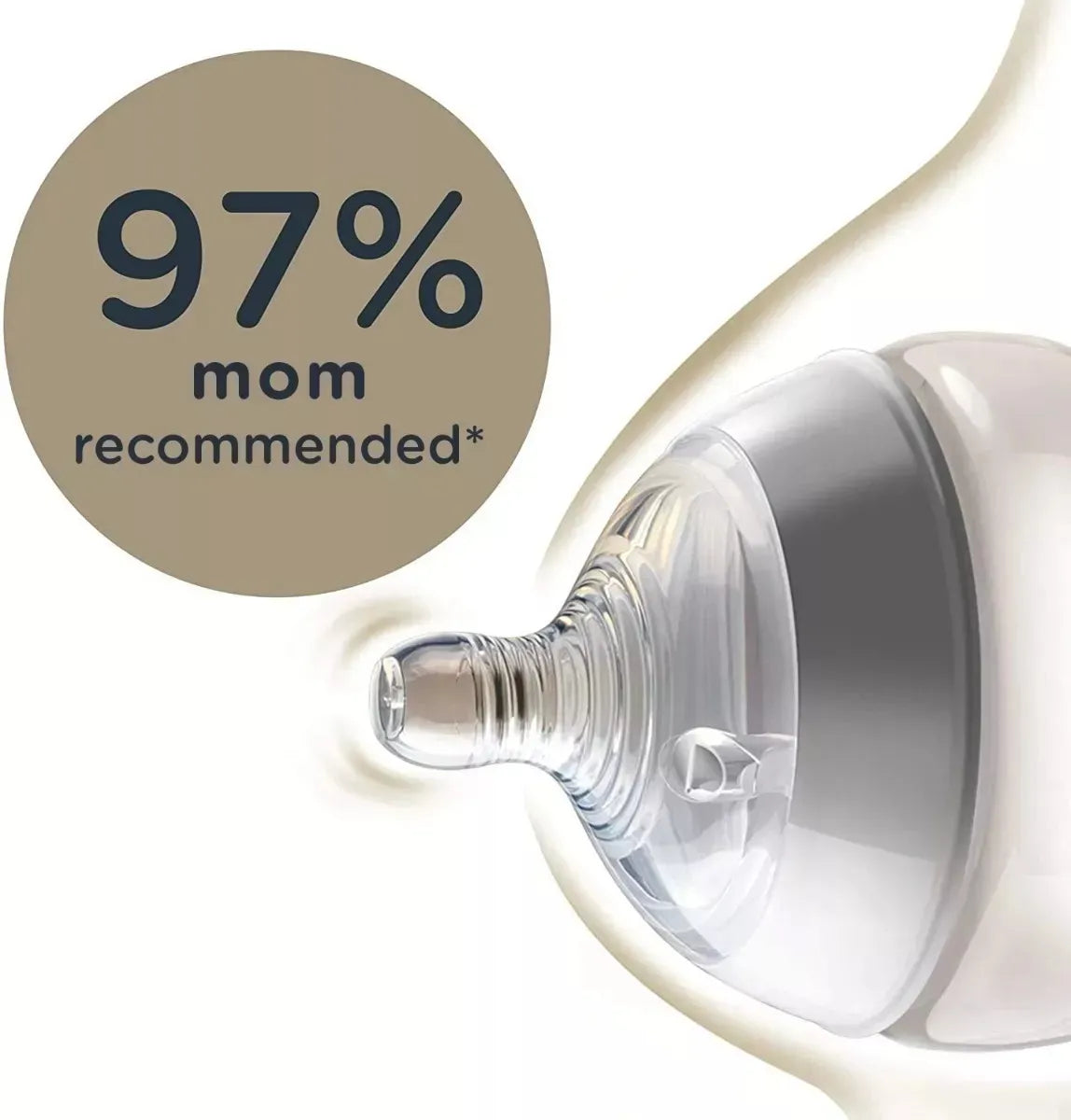 Tetero Tommee Tippee Closer To Nature 9 Oz Blanco Liso
