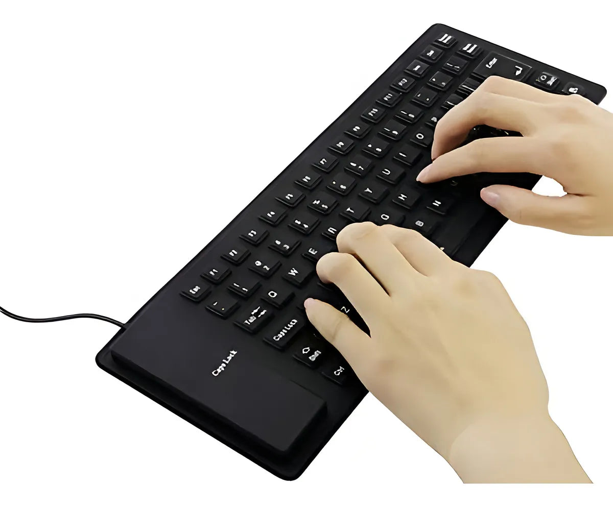 Teclado Silicona Plegable, Con Cable Usb, 85 Teclas, Teclado