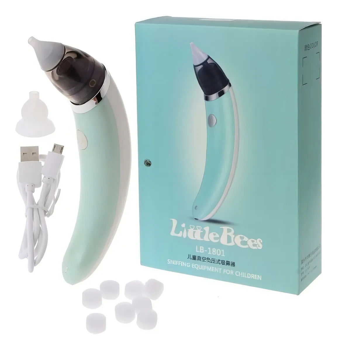 Aspirador nasal eléctrico para bebés para limpieza de nariz