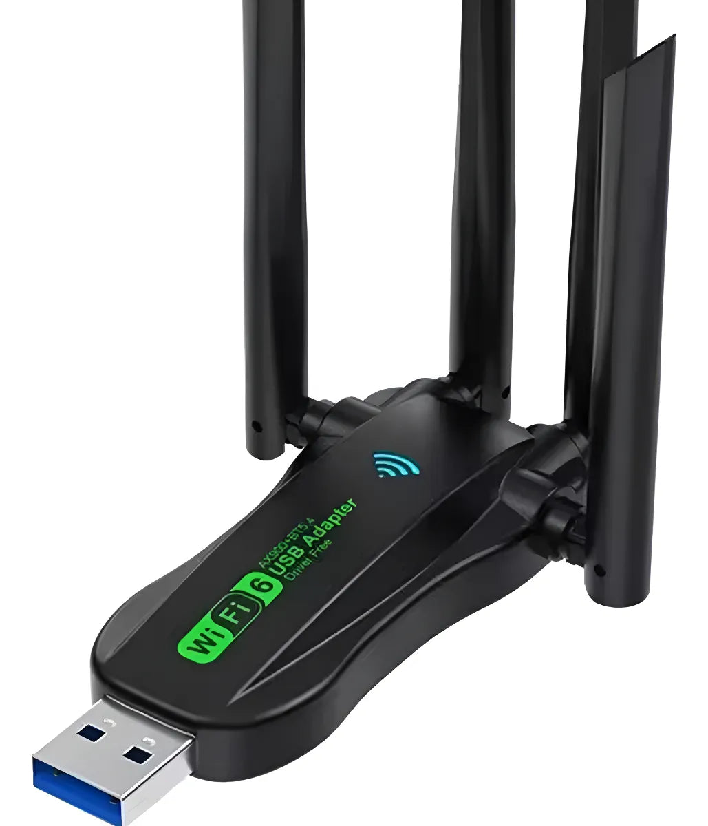 Icaning Ax900 Wifi 6 Adaptador Usb Bt Gigabit 4 Antenas