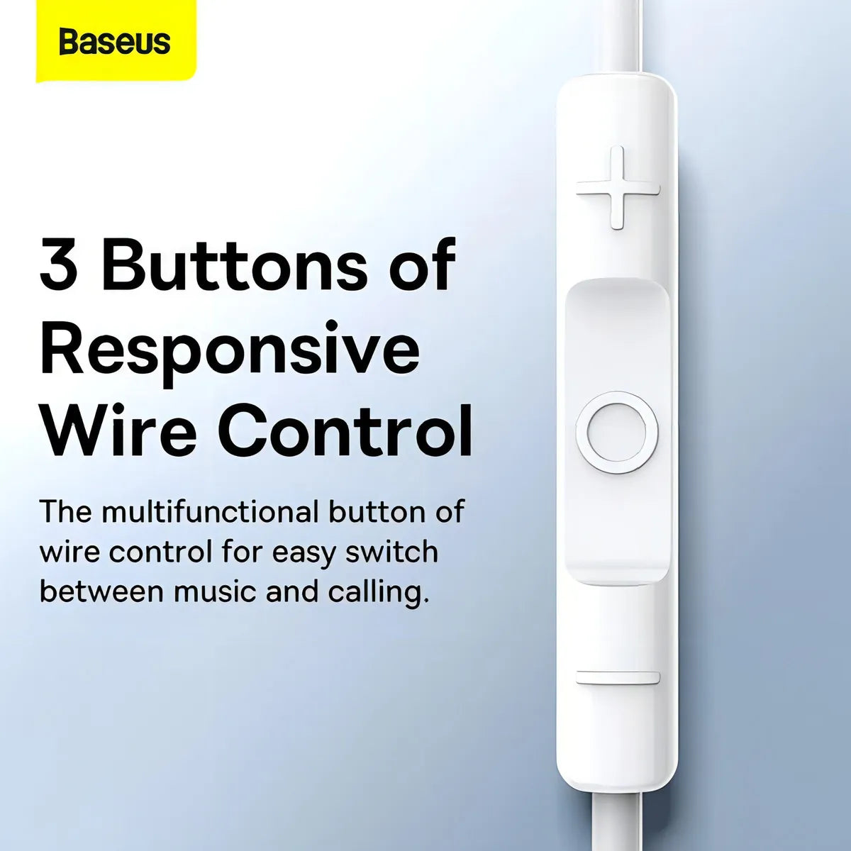 Audífonos Con Cable Baseus Tipo-c Con Micrófono Para Xiaom Color Blanco