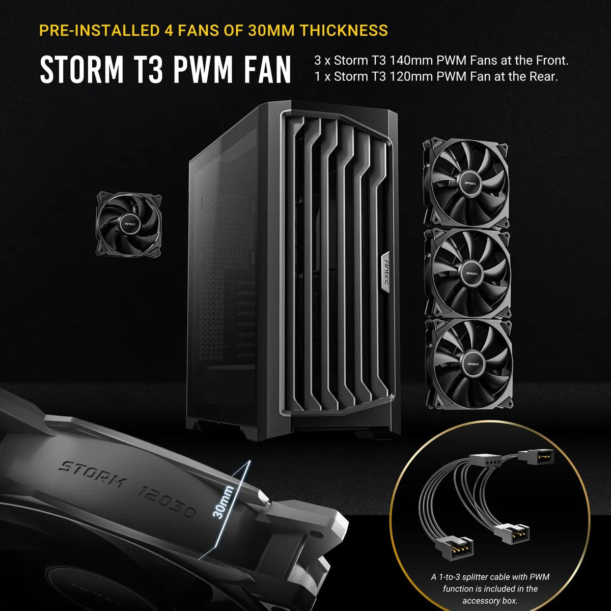 Antec Rendimiento De 1 Pie Torre Completa Rtx40 Totalmente