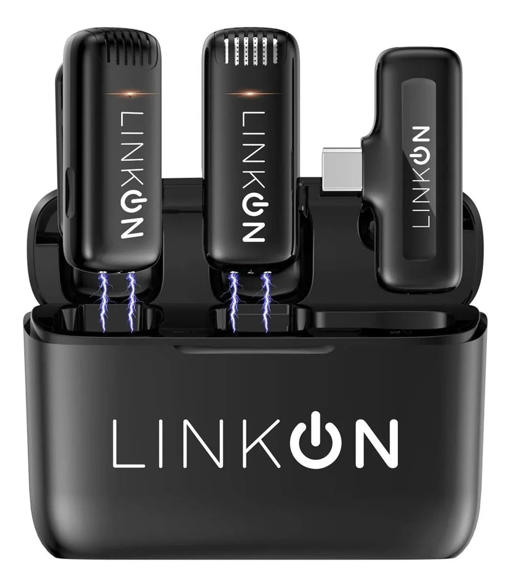 Microfono Inalambrico Lavalier Solapa Linkon + Estuche Carga