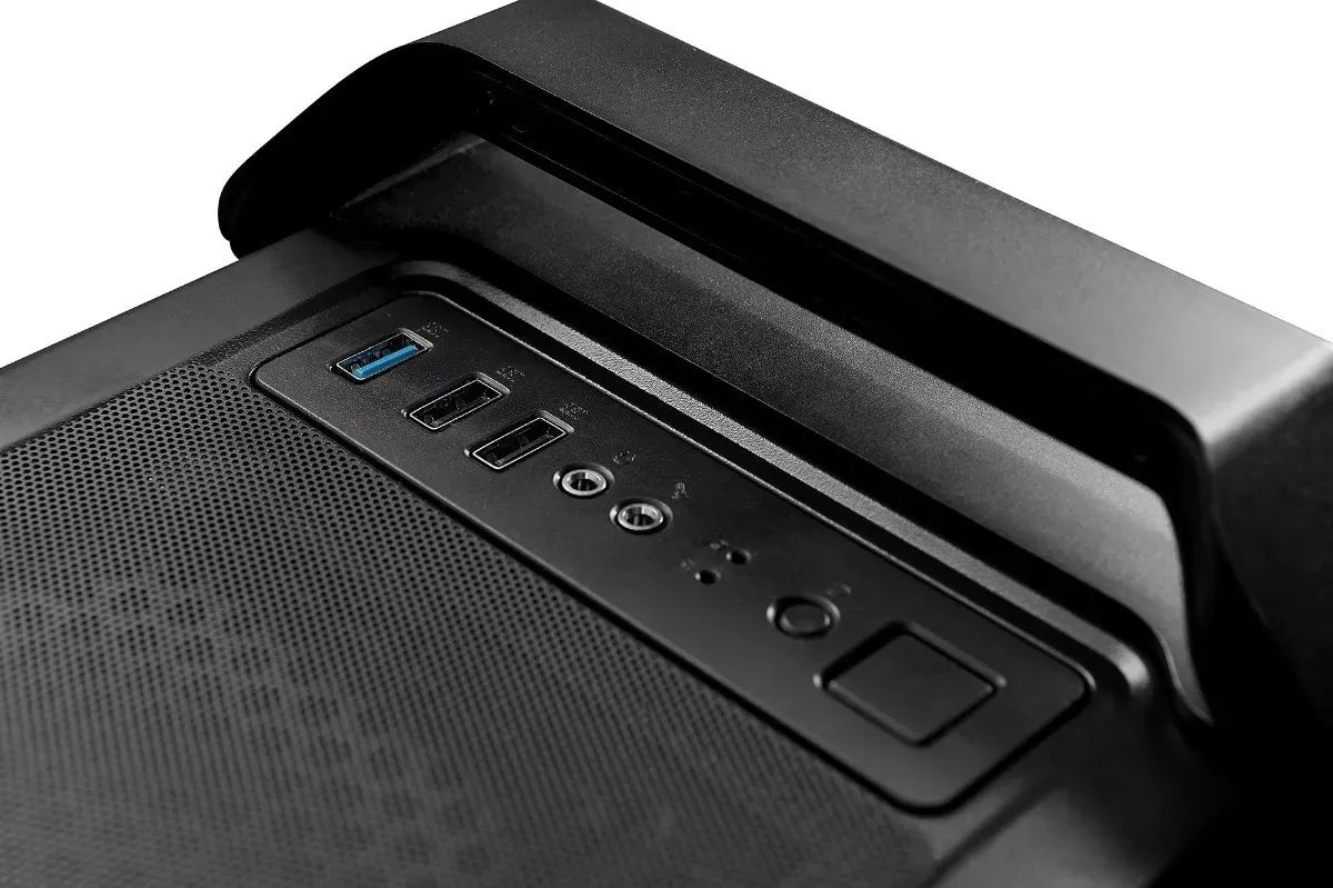 Caja Gabinete Iceberg Crystal Max - 4 Fans + Tira M-rgb Negro