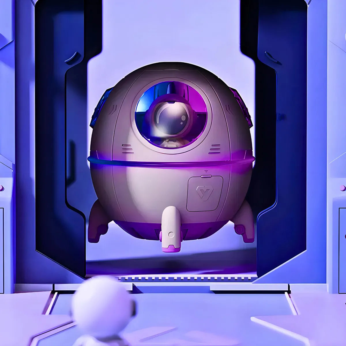 Humidificador y Difusor Utimix Brasil Espacial com Astronauta con voltaje de blanco