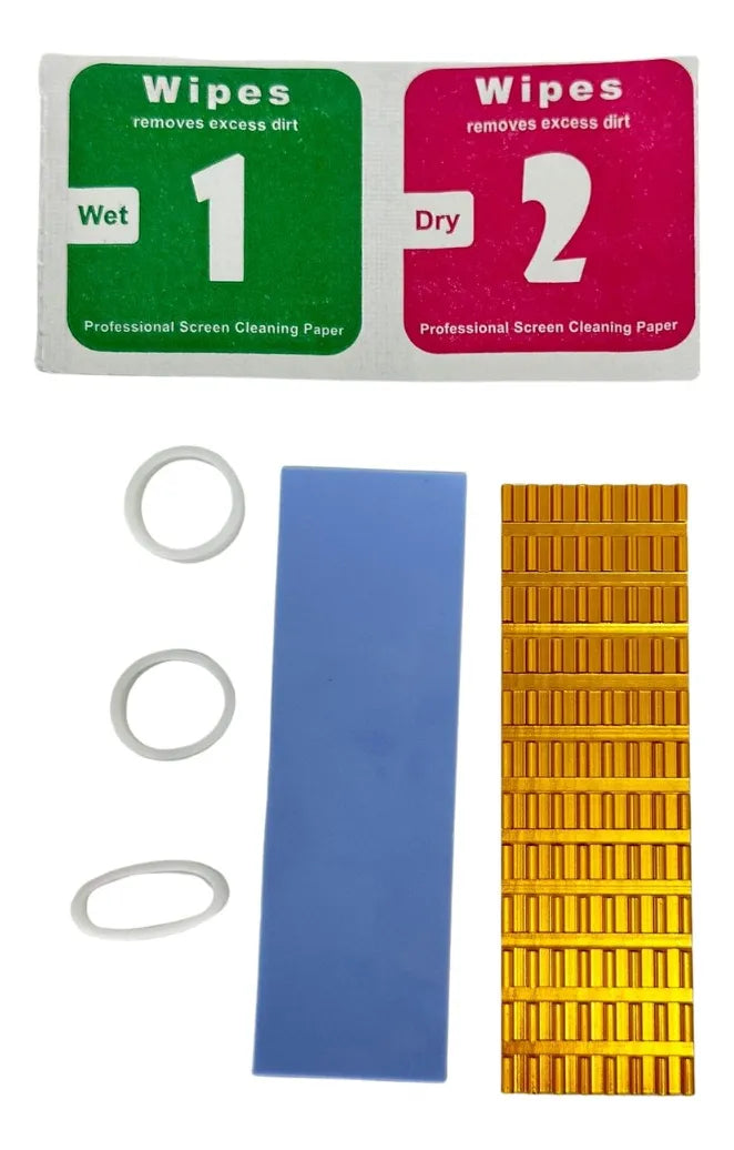 Kit Disipador M2 Aluminio Con Thermal Pad Memoria Nvme M.2