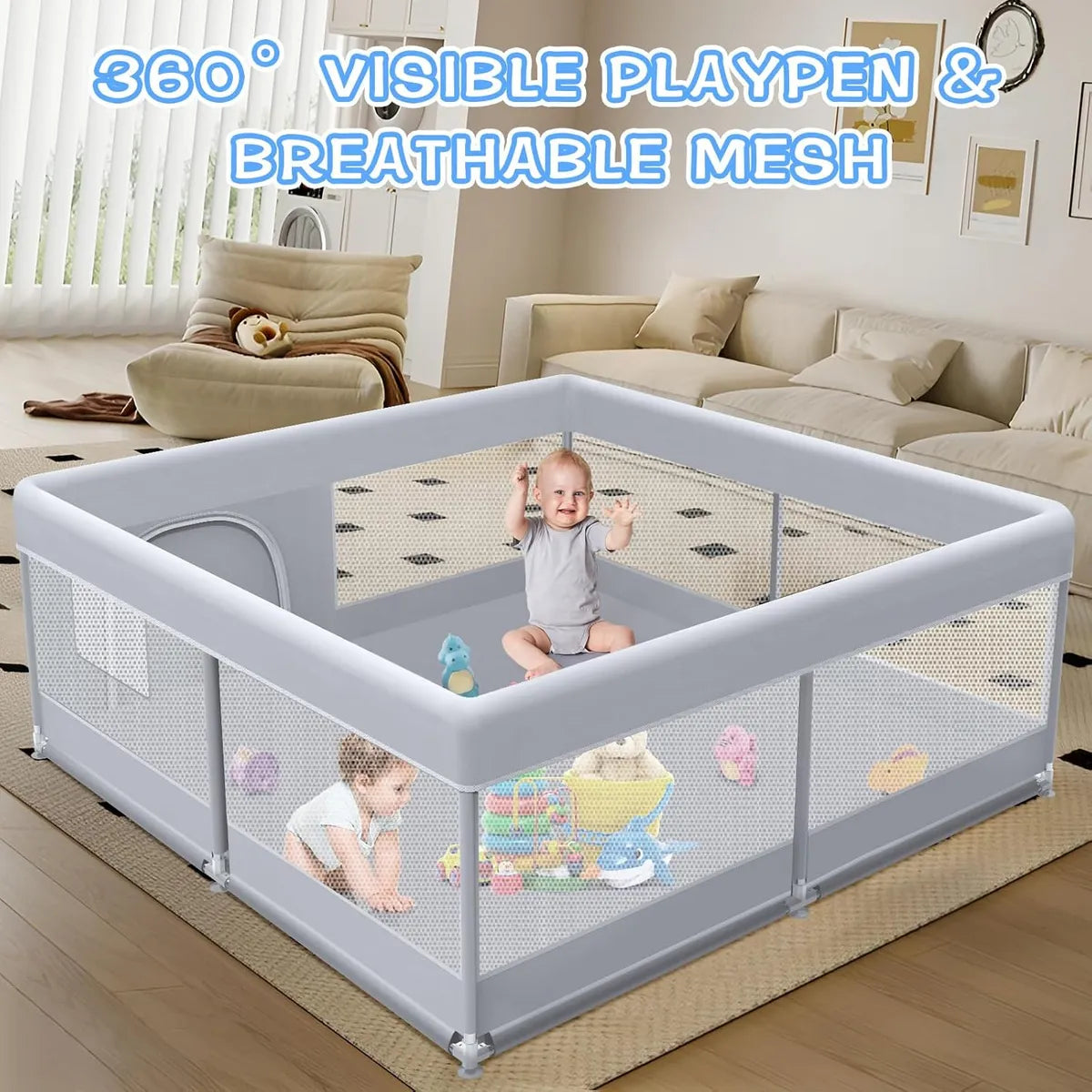 Corralito Ultra Seguro 50 X 50 Para Bebés Y Niños