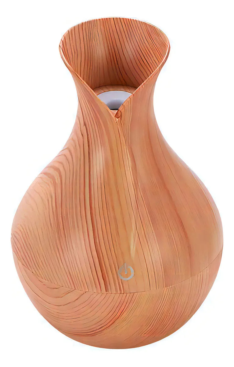 Humidificador Purificador Difusor Aroma Madera Led Usb 130ml