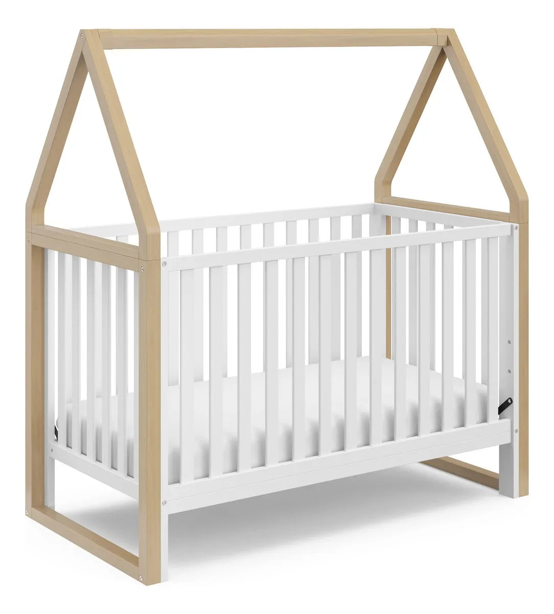 Storkcraft Orchard - Cuna Convertible 5 En 1 Blanco Con Ma. Color Negro