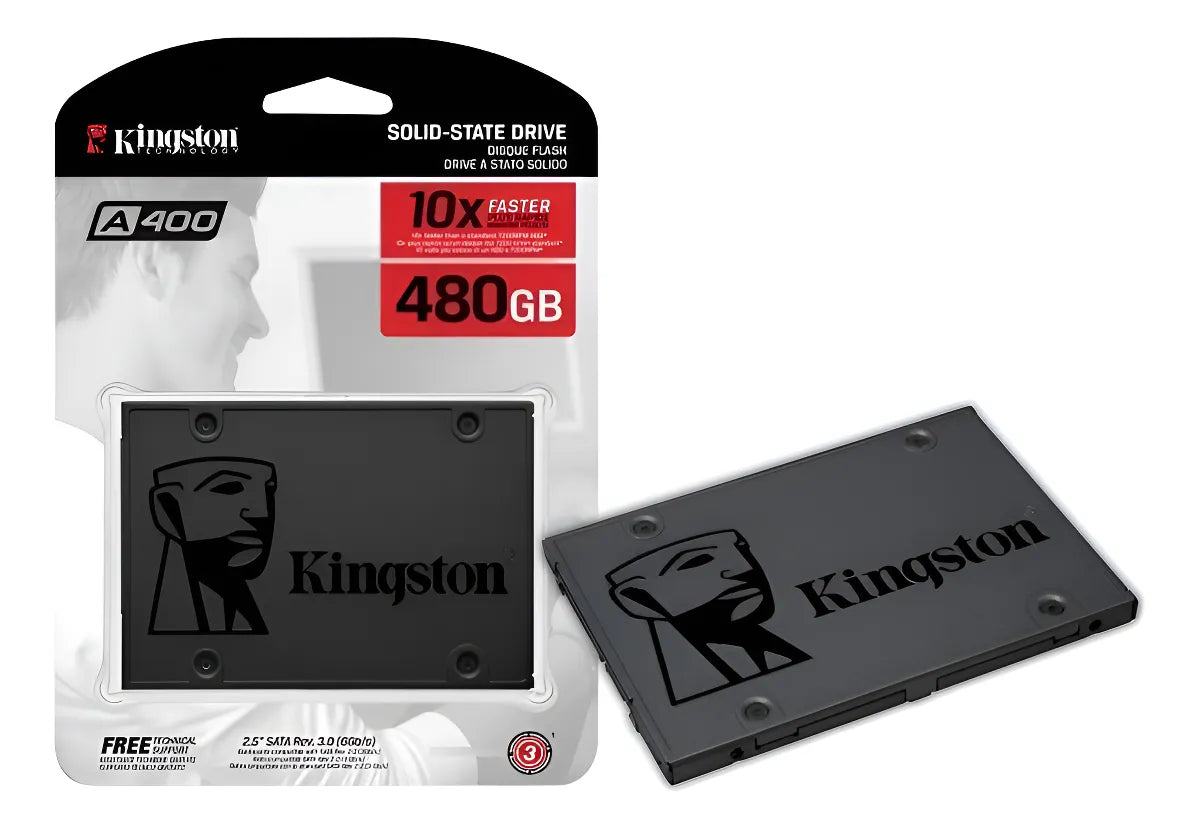 Unidad De Estado Solido Ssd Kingston A400 480gb Sata 6gb/s Negro