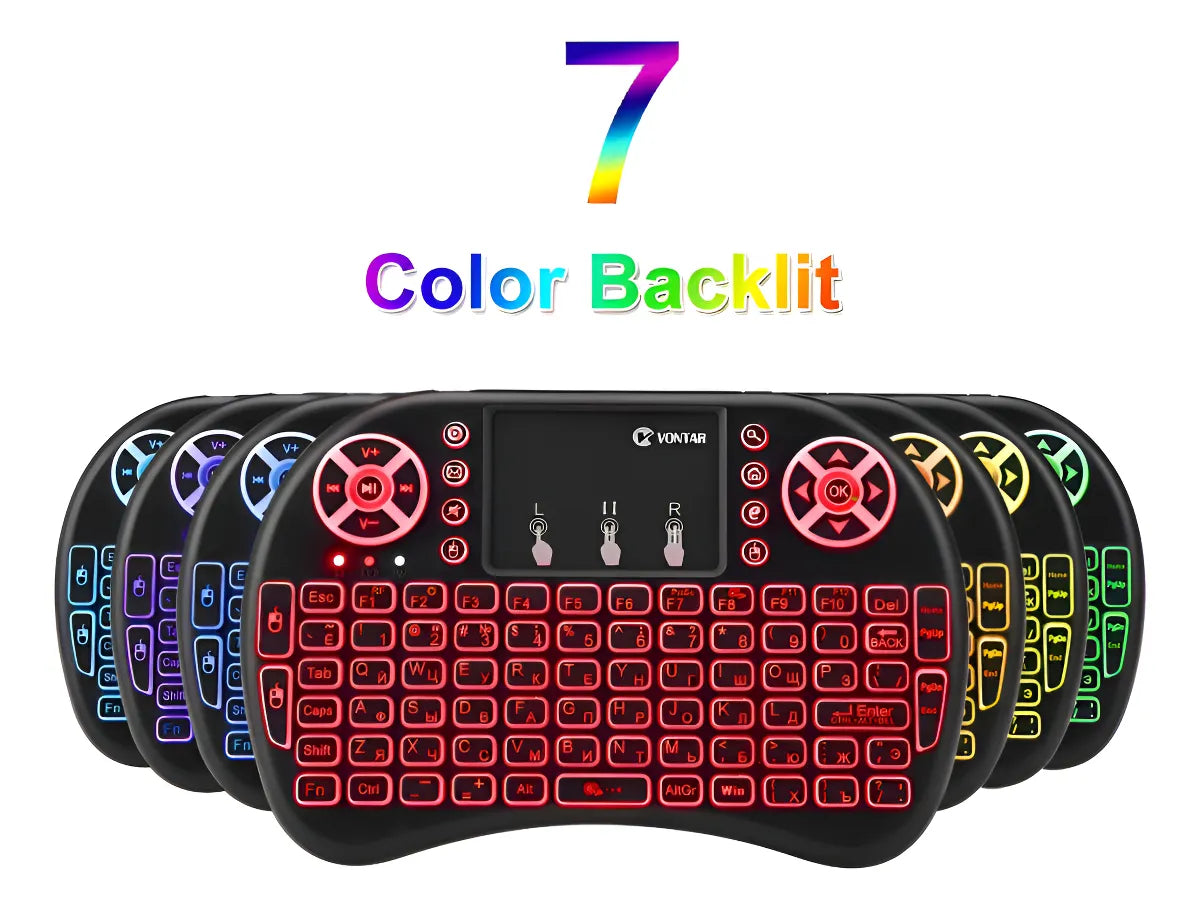Mini teclado de control Wifi con panel táctil LED