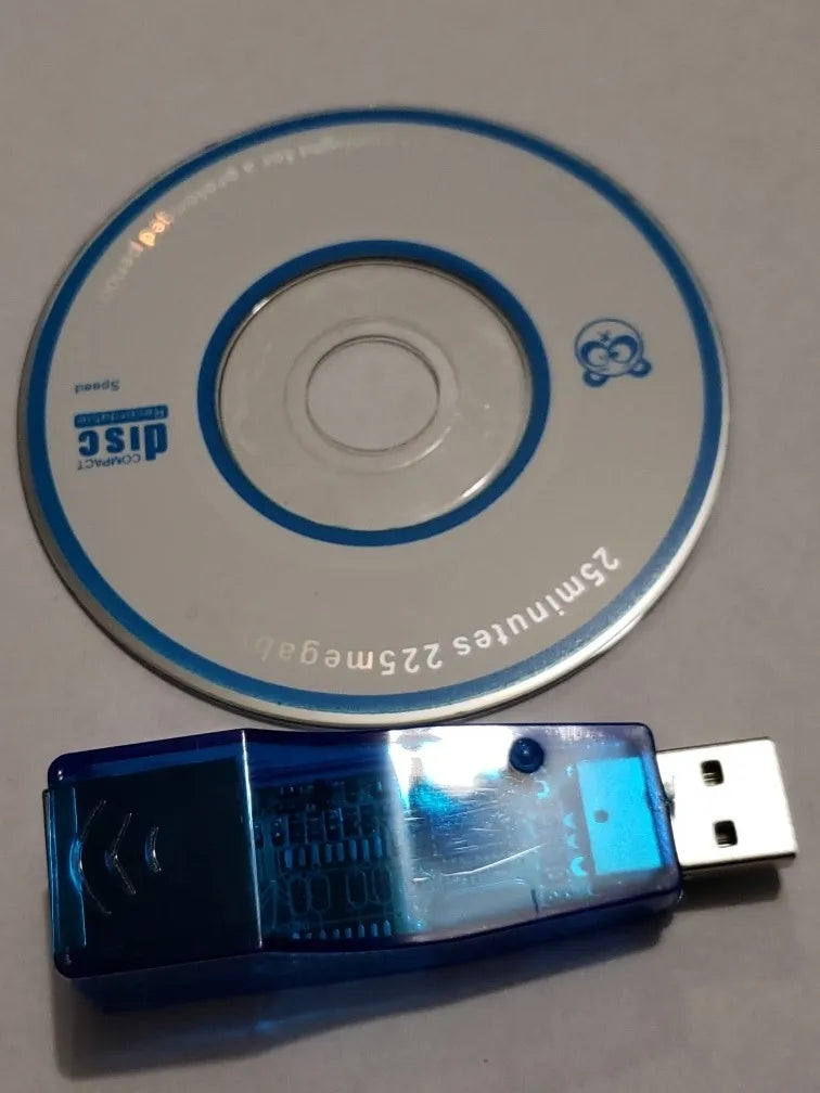 Convertidor Tarjeta Red Usb A Lan Rj45 + Cd De Driver