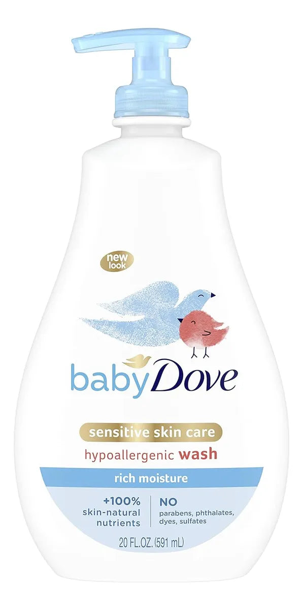 Jabón Para Bebé Dove, Hidratante, Hipoalergénico, 20 Oz