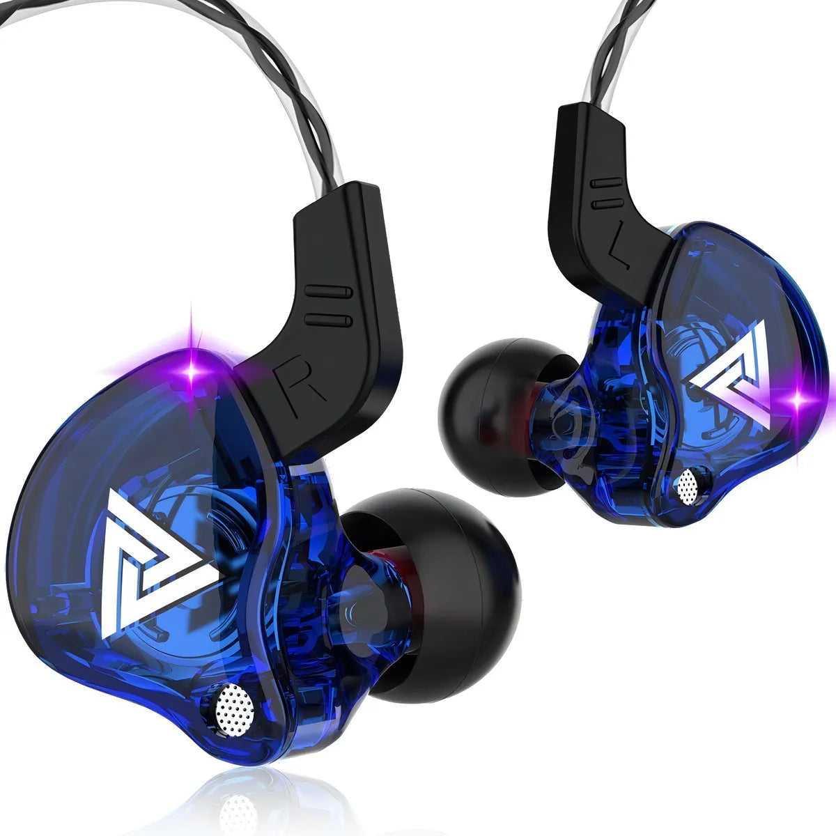 Auriculares profesionales Qkz Ak6 Full Blue Stage Return