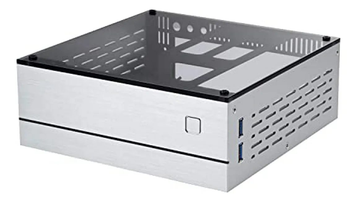 Chasis De Pc Mini-itx De Aluminio Para Htpc Con Vidrio Templ