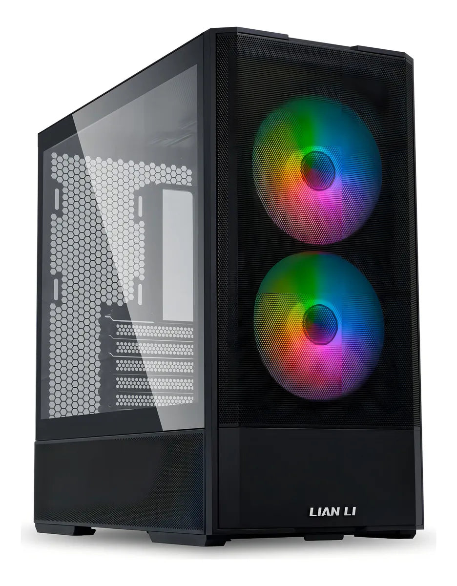 Lian Li Lancool 207 - Carcasa Compacta Para Computadora Para Juegos Atx Rgb, Paneles De Malla Optimizados Para Flujo De Aire, Chasis De Torre Con 2 X 140 Mm, Ventiladores Pwm De 2 X 120 Mm