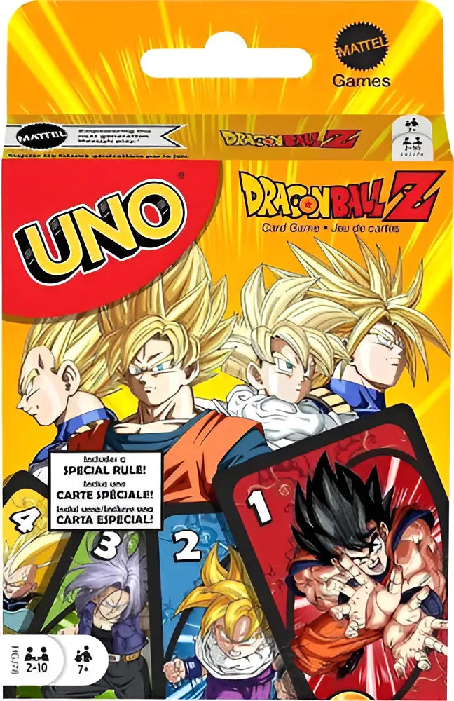 UNO Dragon Ball Z Edición Especial Fanático Colección Juego Mesa Manga Super Saiyan Wild Shenron Wish Card 112 Cartas Regalo Anime Adultos Niños 2 a 10 Jugadores Edad 7 Plus Noche Juego Familiar