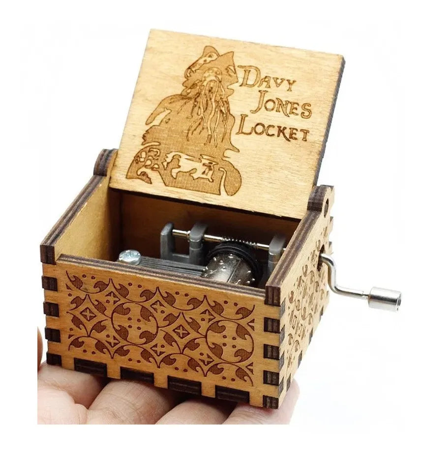 Caja Musical Piratas Del Caribe Davy Jones Regalo Fan - Marrón Claro