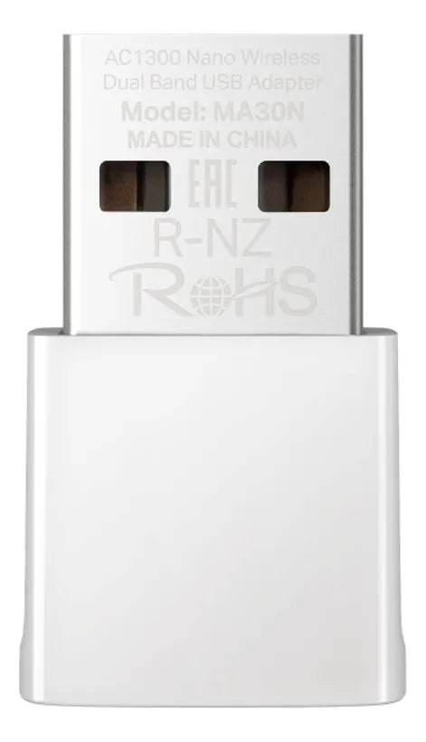 Adaptador Nano Usb Wifi Banda Dual Ac1300, Mercusys Ma30n