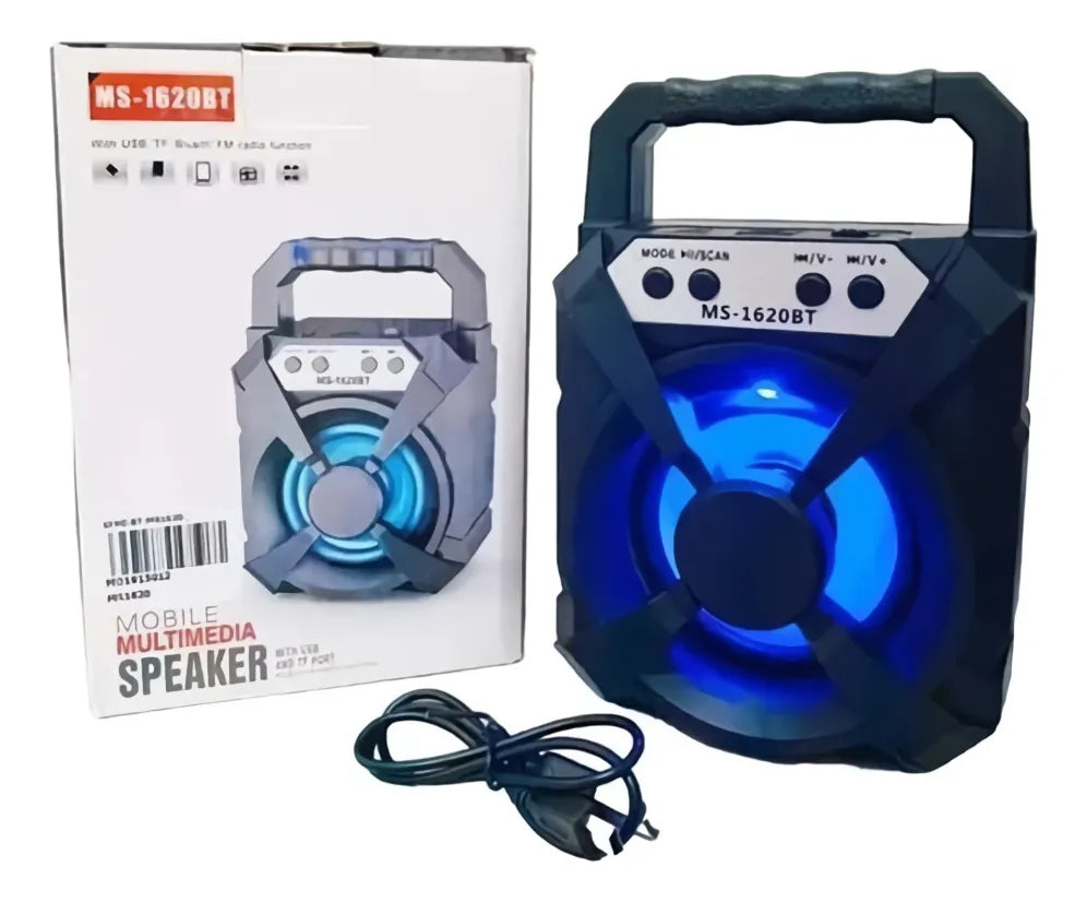 Parlante Portatil Bluetooth Multimedia Micro Sd Usb Radio Color1