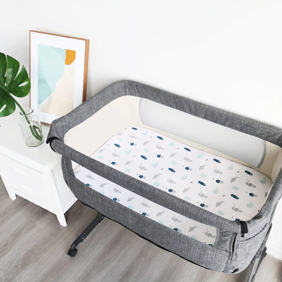 Juego De 4 Sabanas De Moises Para Bebes, Ninos O Ninas, Ajus