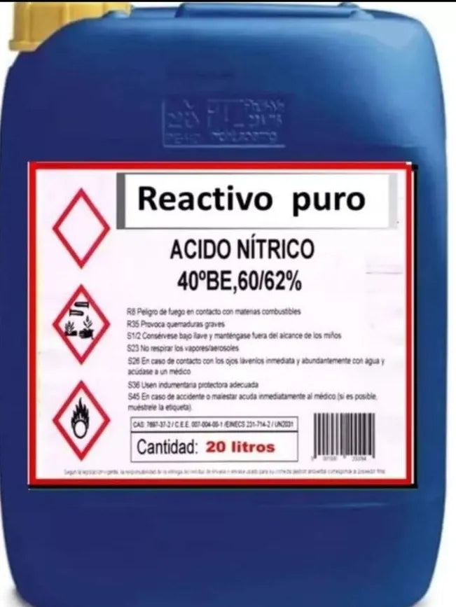 Reactivo Puro Ácido Nitrico 60%