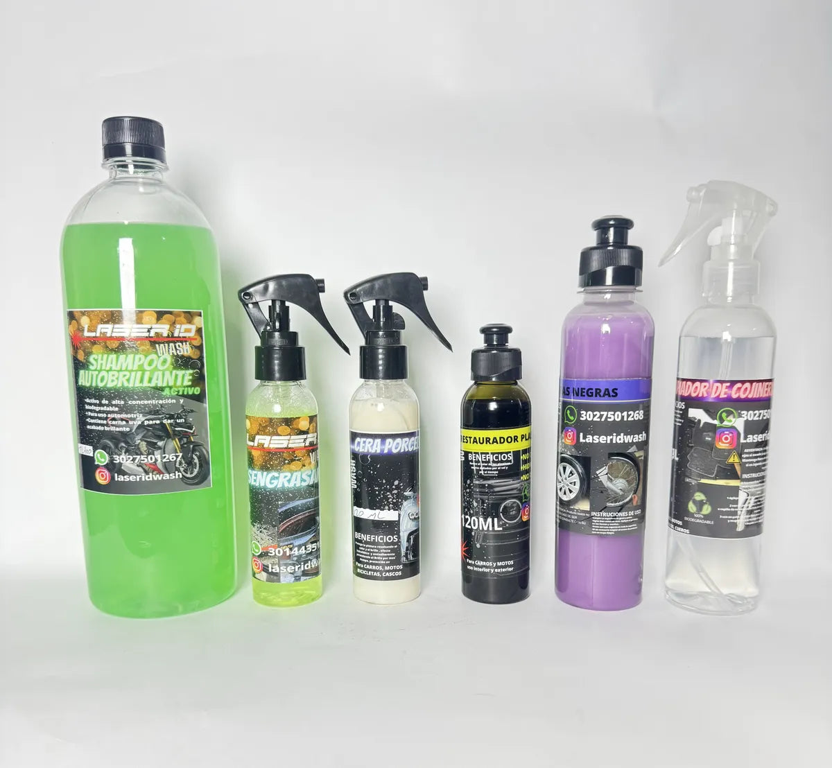 Kit Lavado Moto, Automovil Pintura Brillante