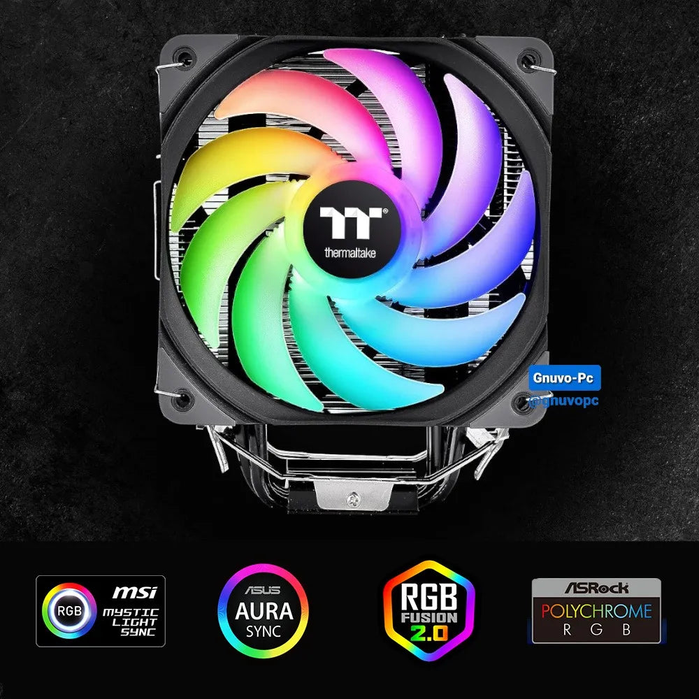 Enfriamiento Disipador Aire Pc Cpu 120 Mm Argb Lga 1700 Am5