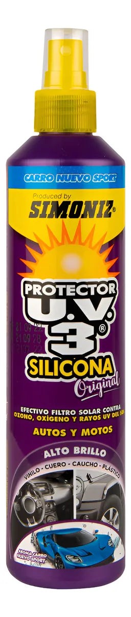 Silicona Protector Uv3 Simoniz Carro Nuevo Sport 300ml Morado