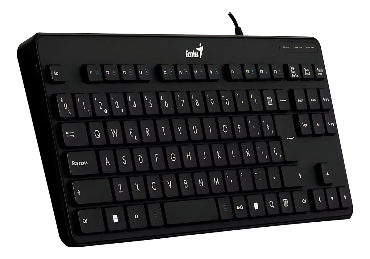 Teclado Compacto Usb Genius Luxemate 110 Español Color Del Teclado Negro