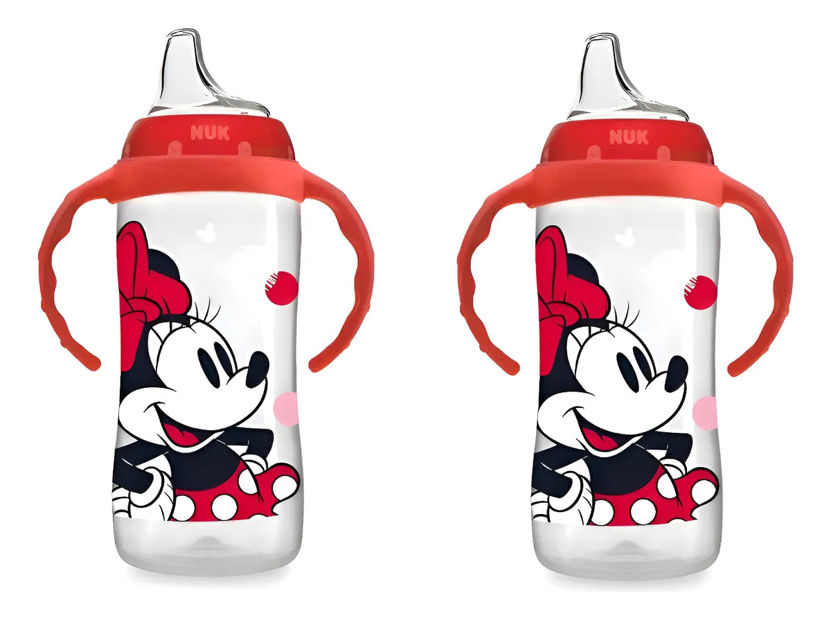 Vasos Entrenador Nuk Minnie Mouse 10 Onzas X 2 Unidades Rojo