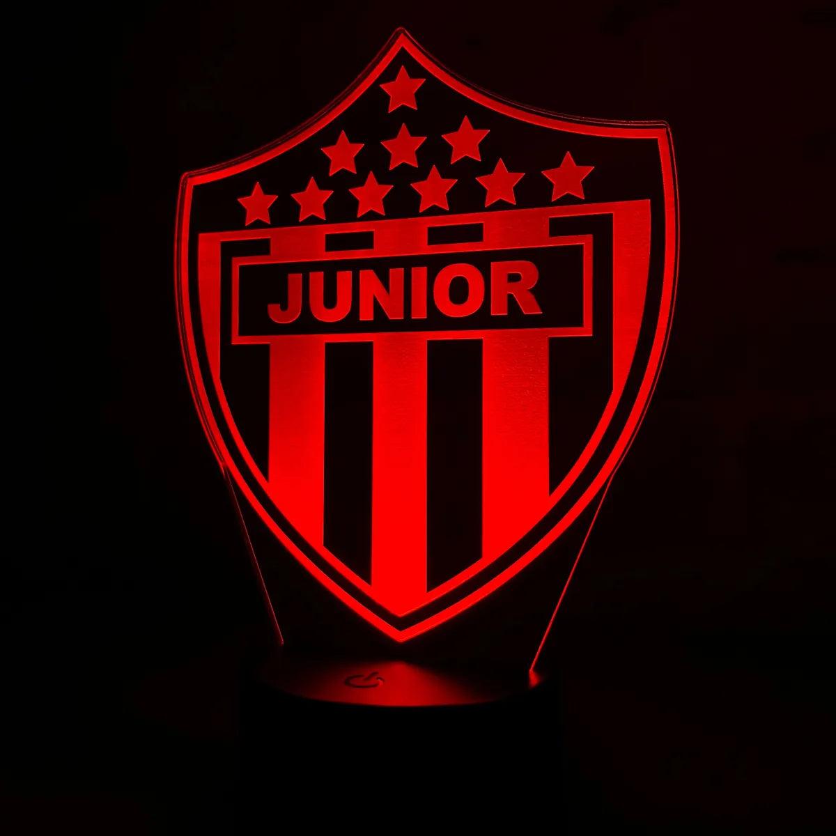 Lámpara De Noche Led Junior Holograma Decoración Regalo Negra