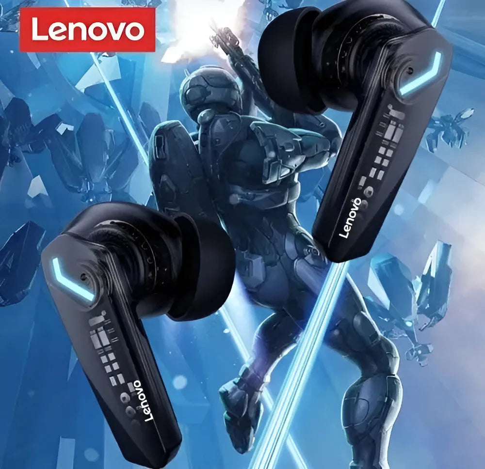 Auriculares Bluetooth Lenovo Gm2 Pro Gamer de baja latencia para deportes electrónicos 5.3, color negro, color claro, azul