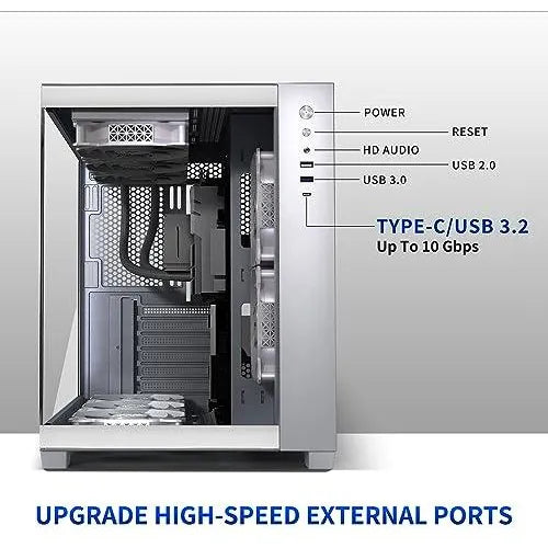 Carcasa De Torre Pc Atx 5 Ventiladores Pwm Argb Color