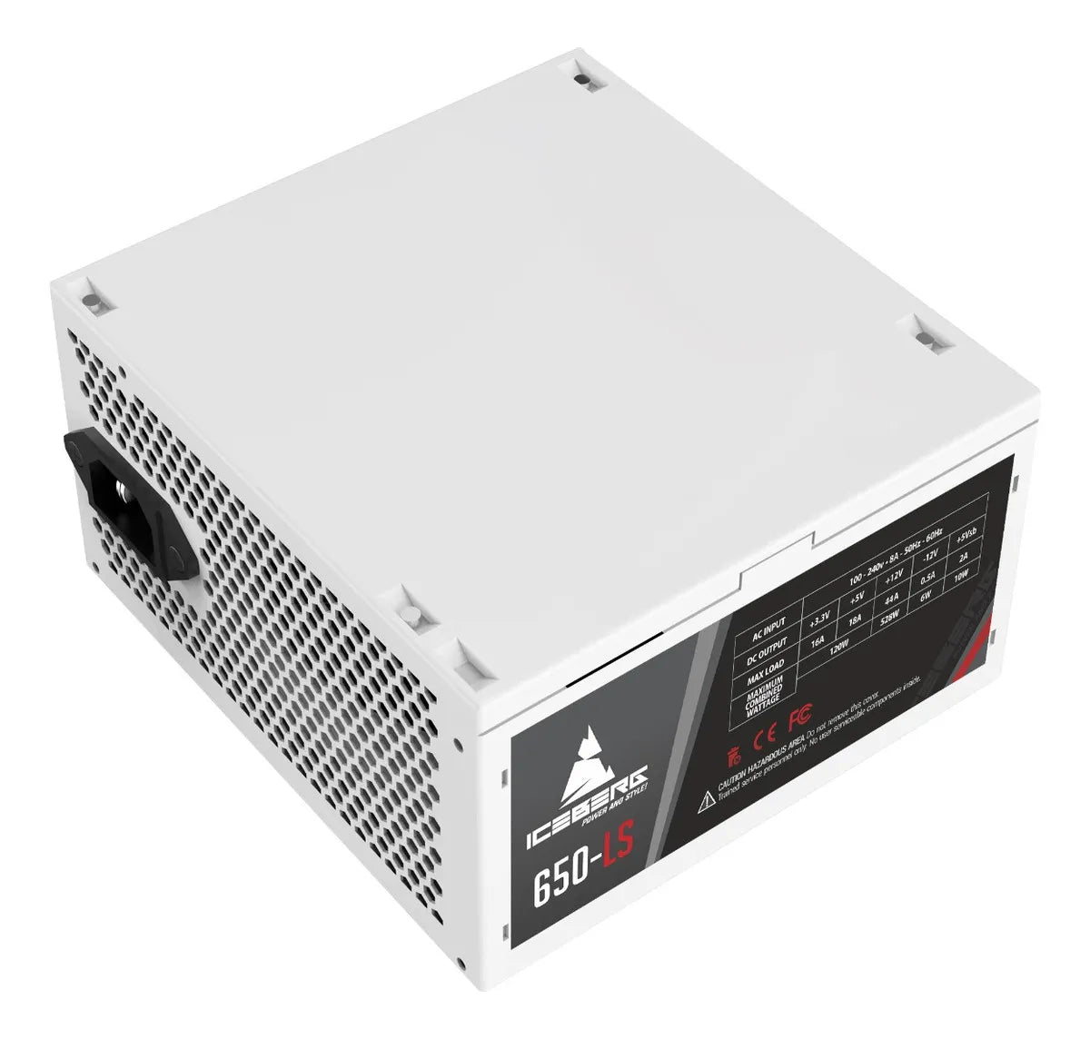 Fuente De Poder Gamer Iceberg 650-ls White 650w Real