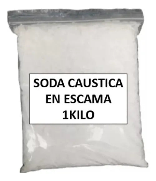Soda Cáustica Escama 1 Kg Para Destapar Cañerías
