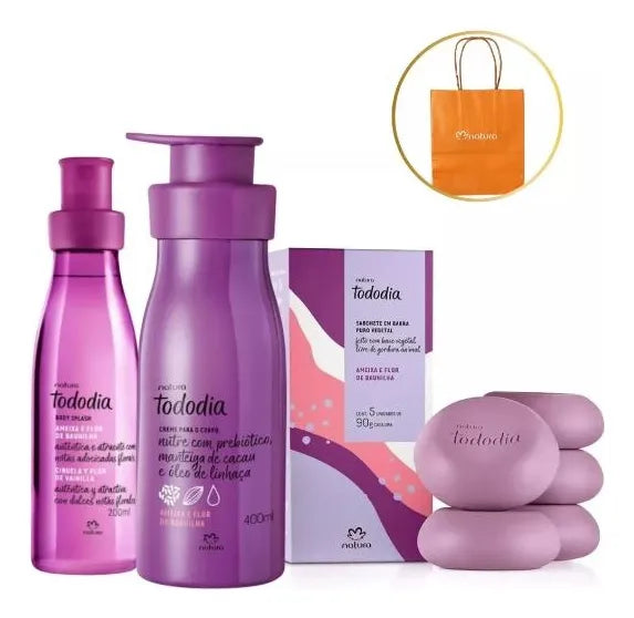 Set de Regalo Femenino Tododia Ciruela y Flor de Vainilla Completo
