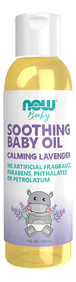 Now Baby, Aceite Calmante Para Bebé, Lavanda Calmante, Sin.