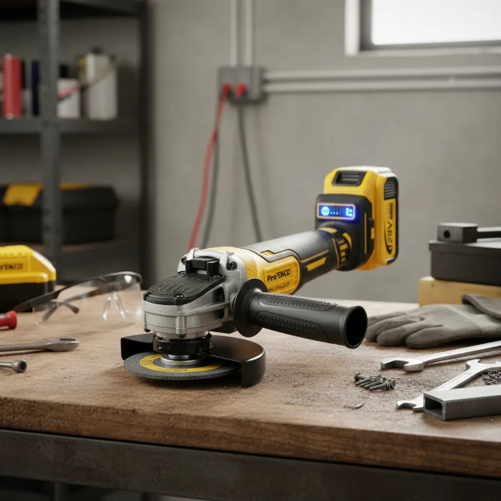 Combo Taladro + Pulidora Inalámbrico Brushless 128v - Amarillo - 50-60 Hz