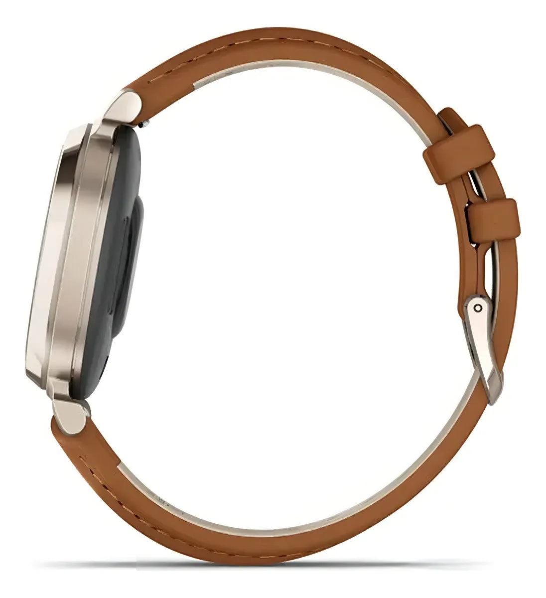 Reloj Garmin Lily 2 Classic Cream Gold Correa Cuero Color De La Correa Cuero Canela Diseño De La Correa Piel